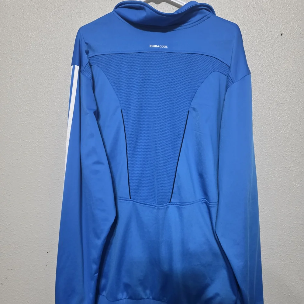 Adidas Men's Vibrant Blue Zip-Up Jacket